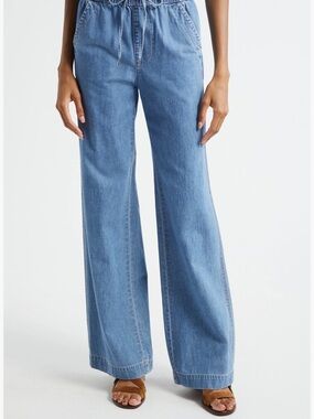 Sincerely Jules Light Blue Wide Leg Denim Jeans